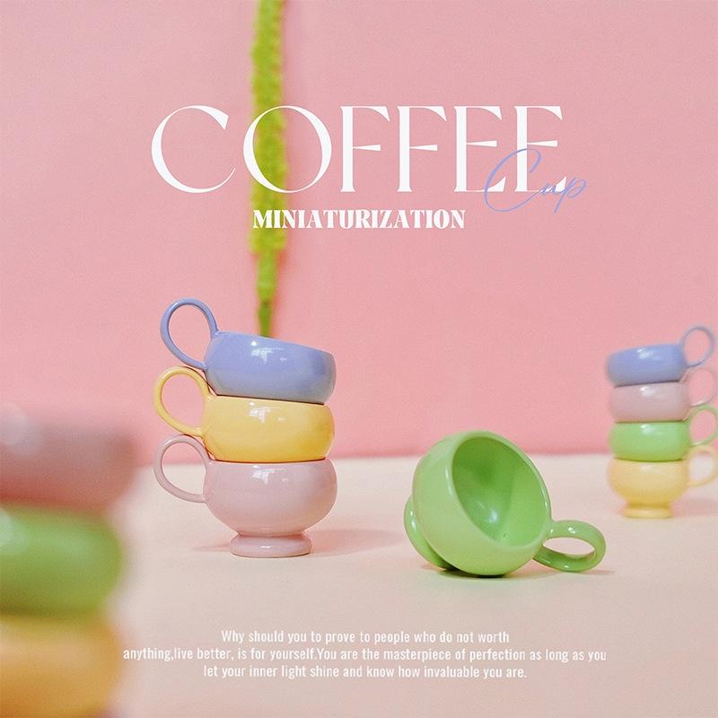 Coffee Tea Cups - قطعة واحدة من نموذج فنجان قهوة