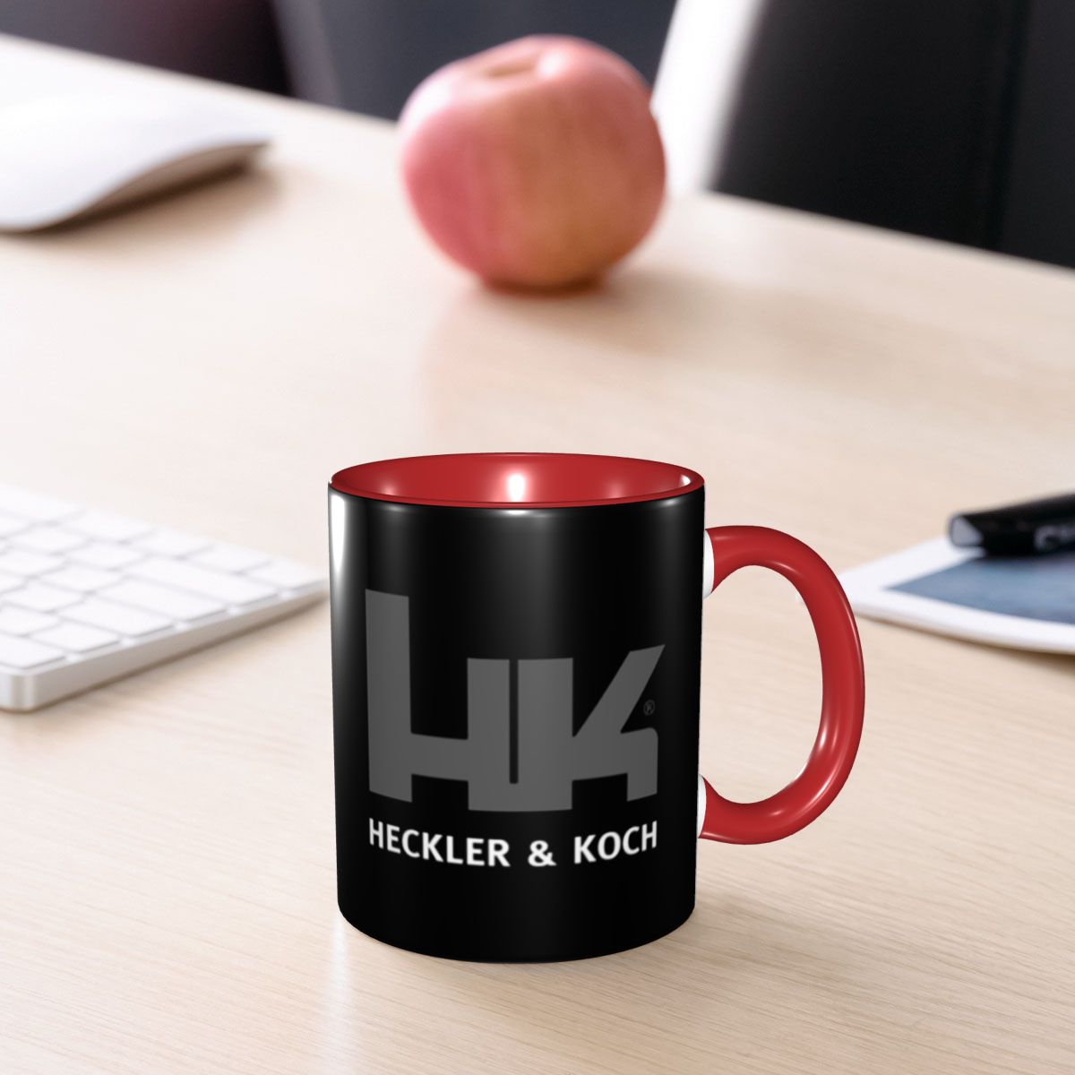 Coffee Tea Hk - كوب قهوة سيراميك مضحك بتصميم بندقية