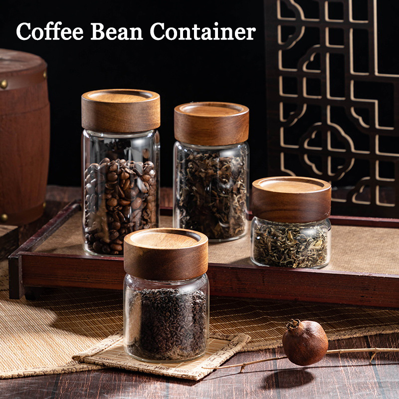 Coffee Tea Bottle - حبوب البن تخزين الحاويات أنبوب رف