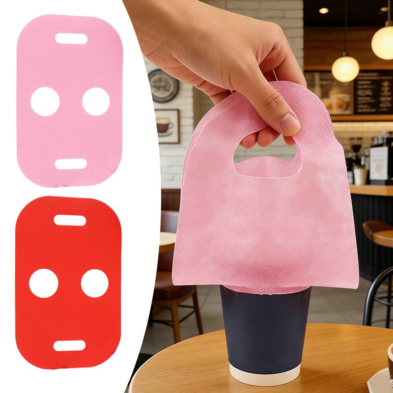 Coffee Tea Cups - 50/100 قطعة أكياس غير منسوجة لتعبئة