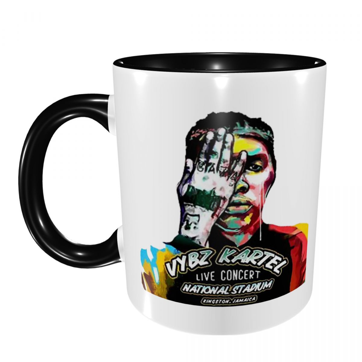 Coffee Tea World - كوب سيراميك مضحك بتصميم A Di
