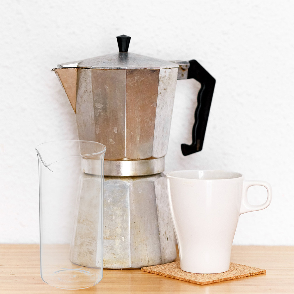 Coffee Tea Replacement - كوب قهوة زجاجي شفاف بديل مقاوم