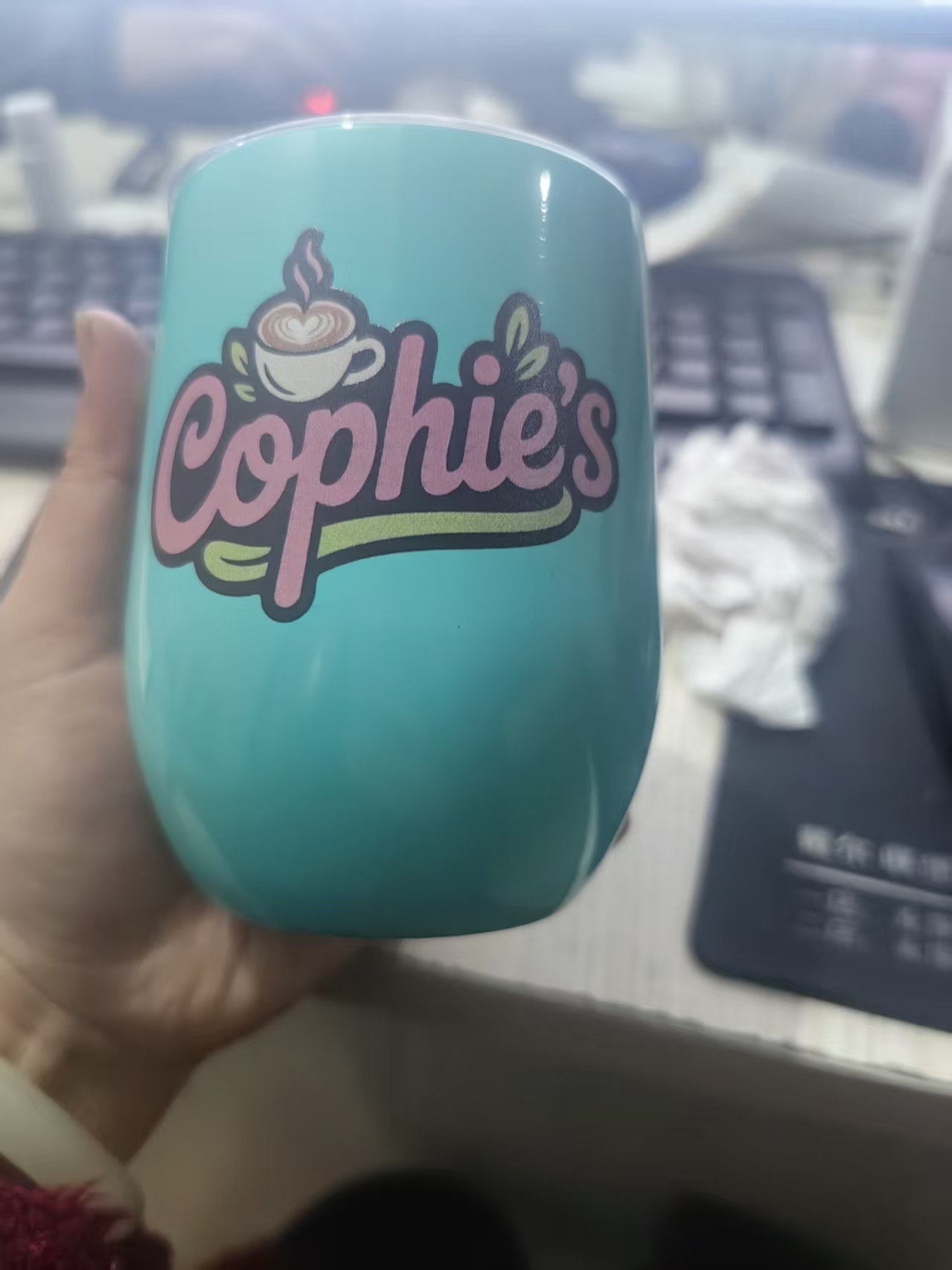Coffee Tea Bottle - 12oz البيض القدح السفر القهوة القدح