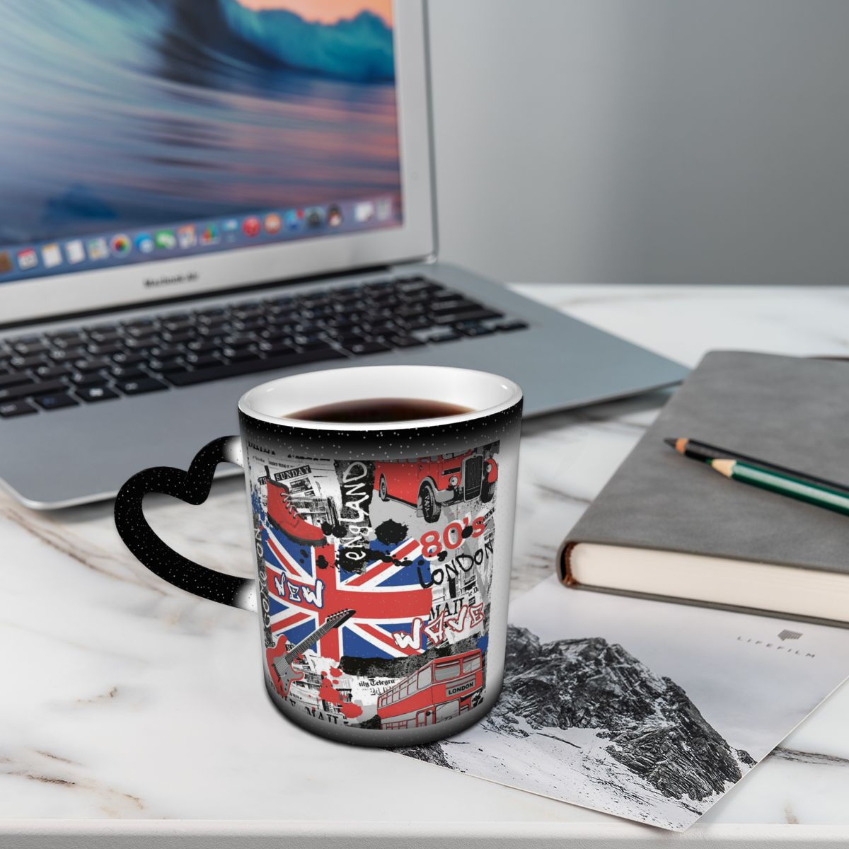 كوب سيراميك مضحك بتصميم علم ال - مراجعة Coffee Tea Uk وسعره