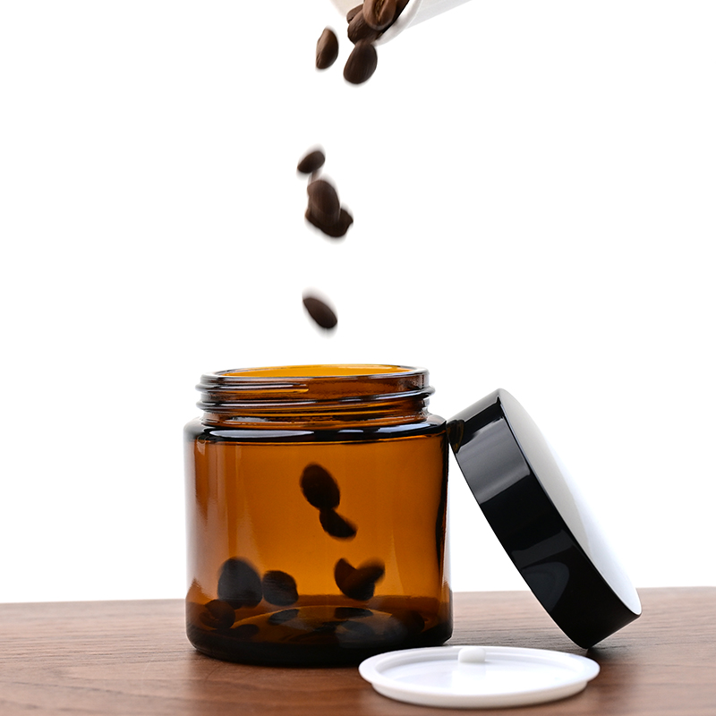 جرة زجاجية محمولة لتخزين حبوب  - مراجعة Coffee Leaves Tea وسعره