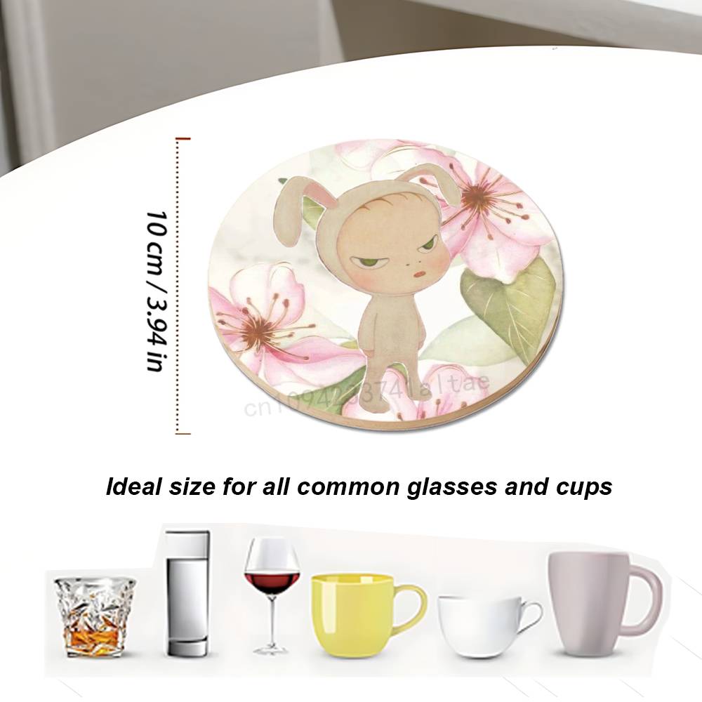حاملات أكواب خشبية مستديرة من  - مراجعة Coffee Y Tea وسعره
