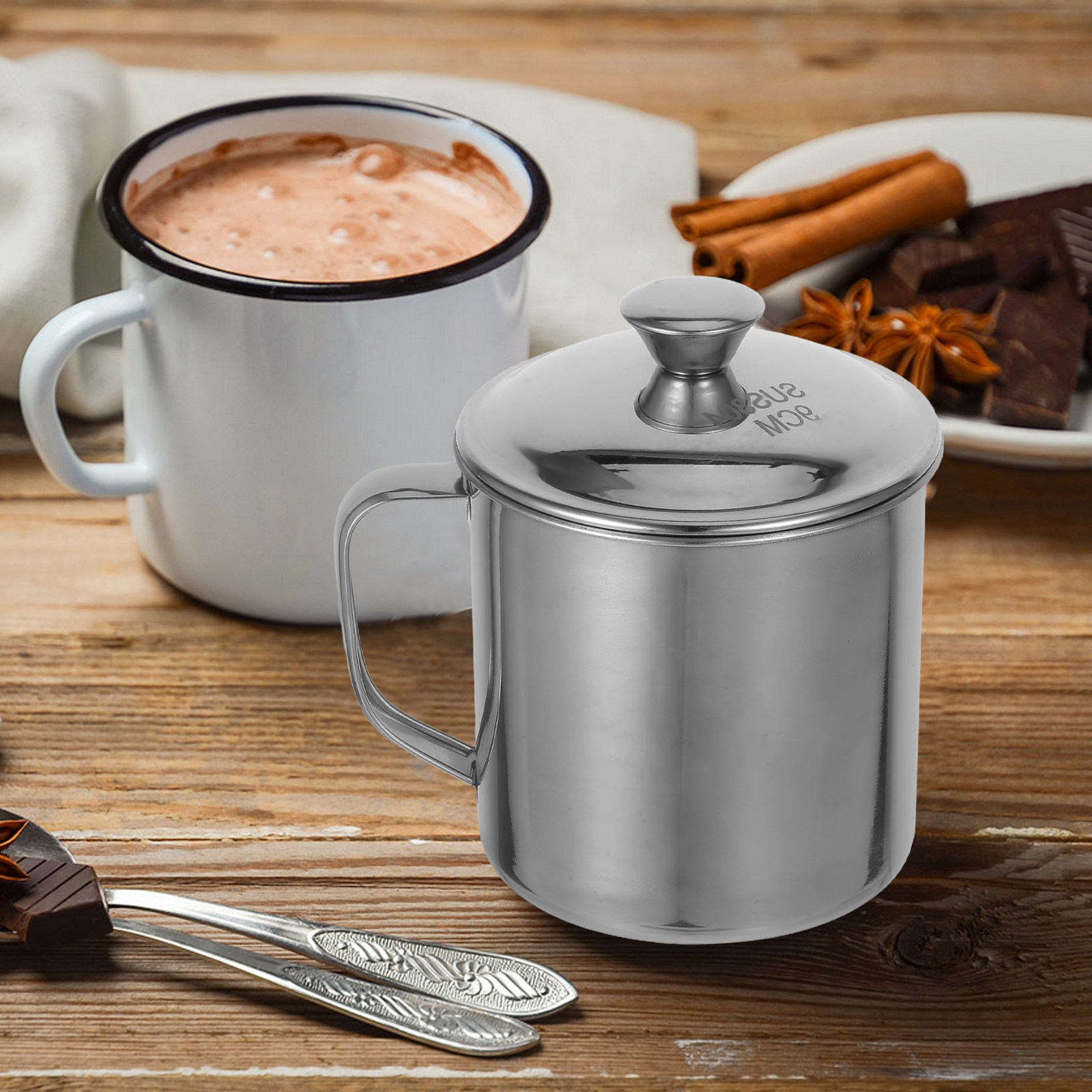 كوب من الفولاذ المقاوم للصدأ م - مراجعة Coffee Tea Cups وسعره