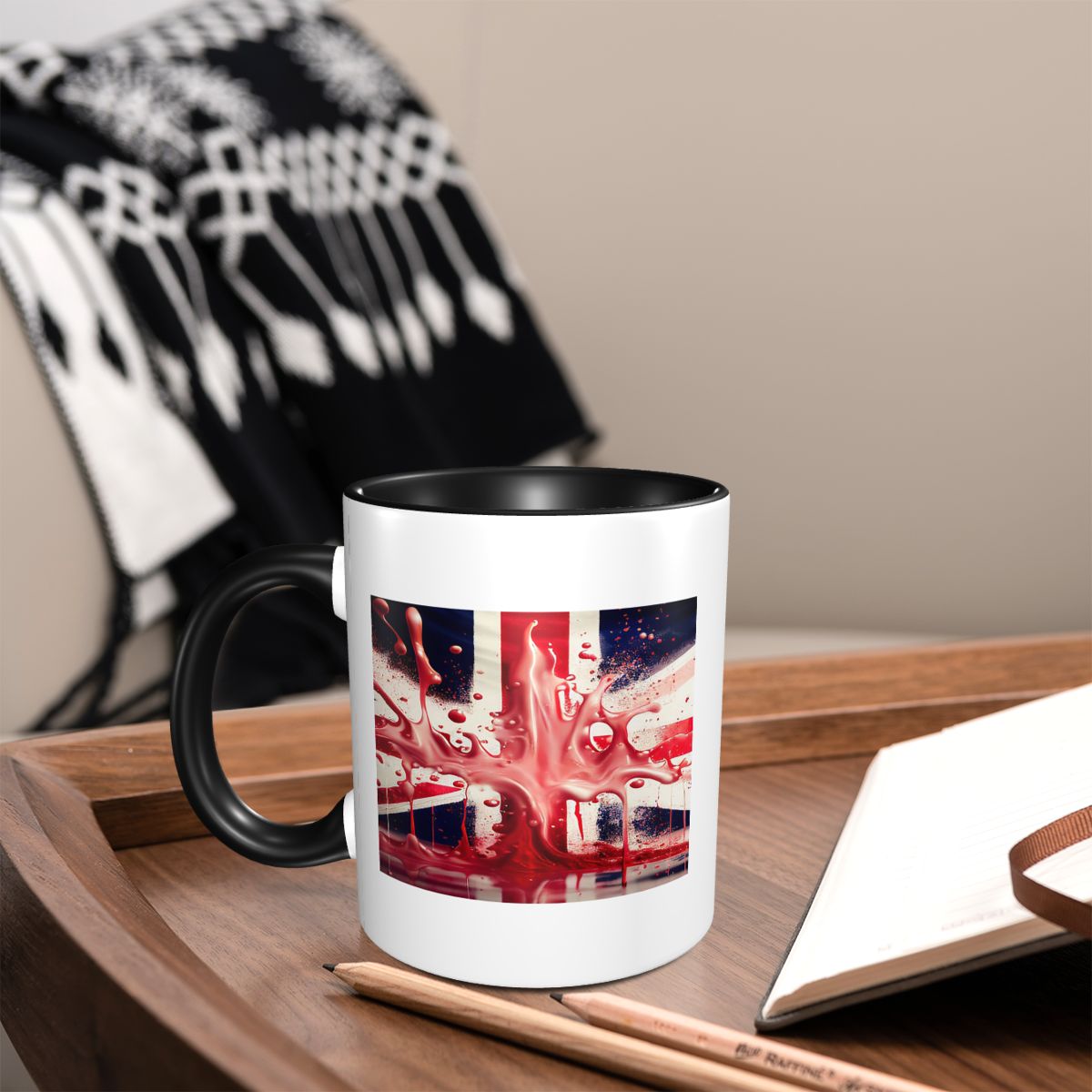 أكواب سيراميك مضحكة بتصميم علم - مراجعة Coffee Tea Uk وسعره