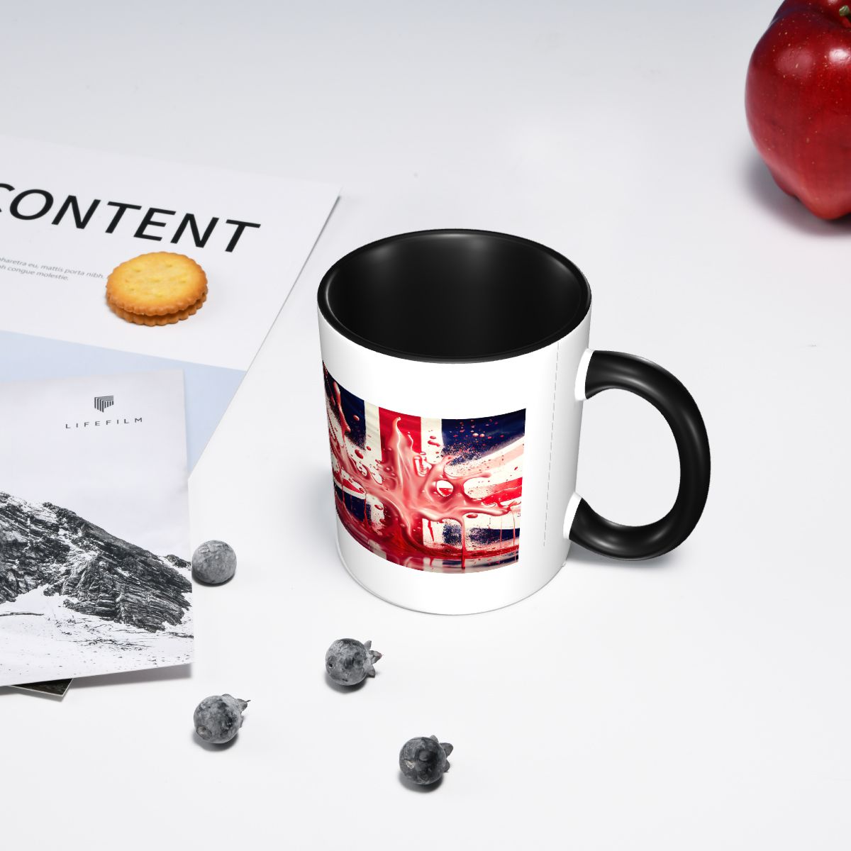 أكواب سيراميك مضحكة بتصميم علم - مراجعة Coffee Tea Uk وسعره