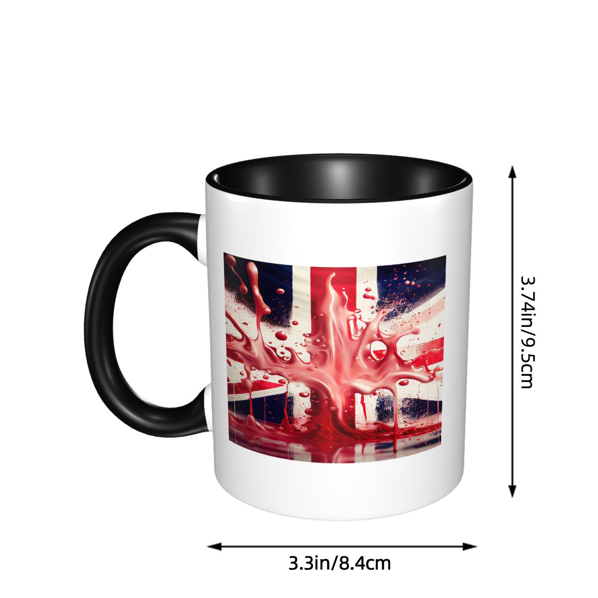 أكواب سيراميك مضحكة بتصميم علم - مراجعة Coffee Tea Uk وسعره