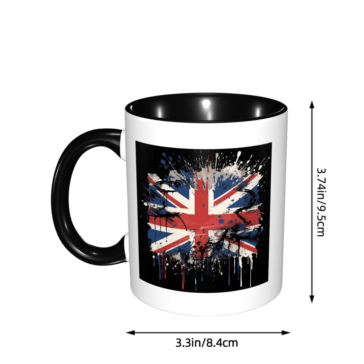 كوب سيراميك مضحك بتصميم علم ال - مراجعة Coffee Tea Uk وسعره