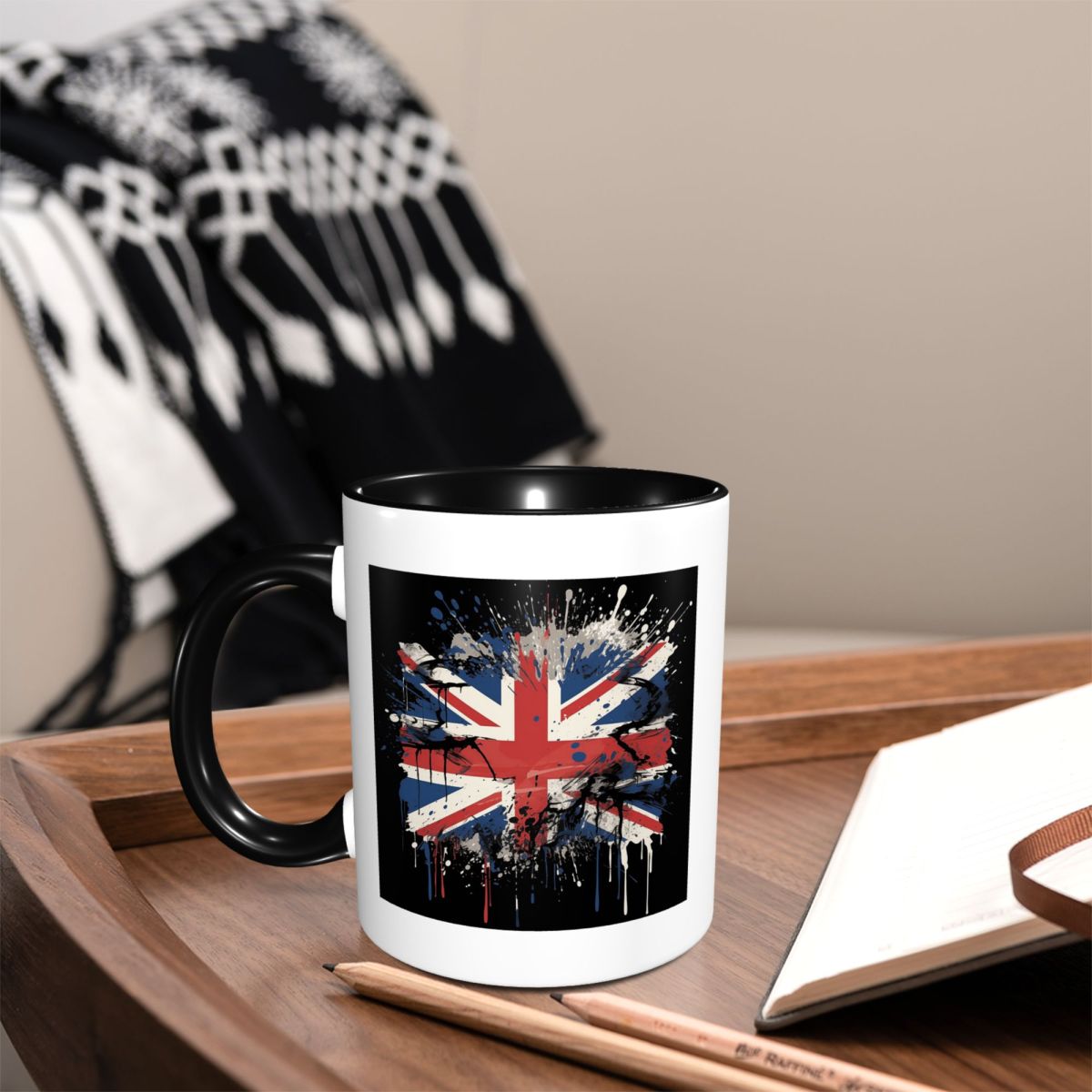 كوب سيراميك مضحك بتصميم علم ال - مراجعة Coffee Tea Uk وسعره