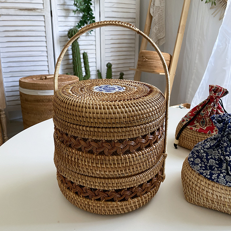 سلة تخزين طعام مزدوجة الطبقات  - مراجعة Coffee Tea Vietnam وسعره