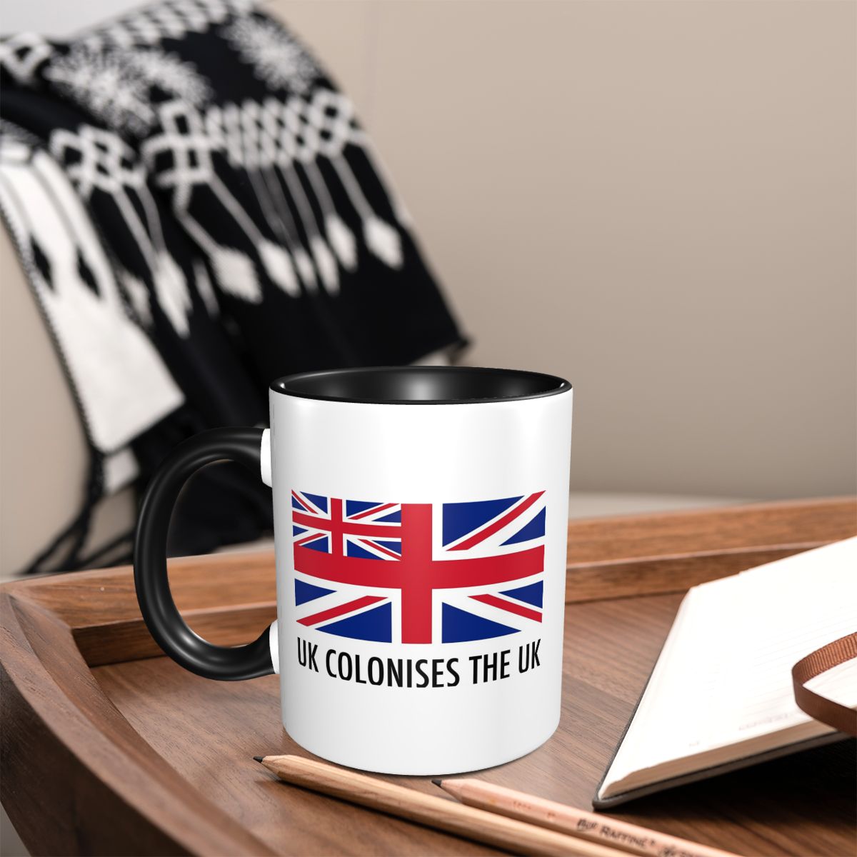 كوب سيراميك مضحك بتصميم علم ال - مراجعة Coffee Tea Uk وسعره