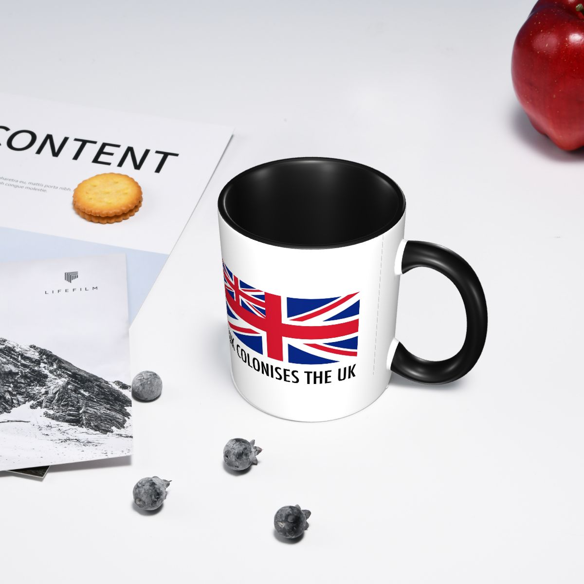 كوب سيراميك مضحك بتصميم علم ال - مراجعة Coffee Tea Uk وسعره