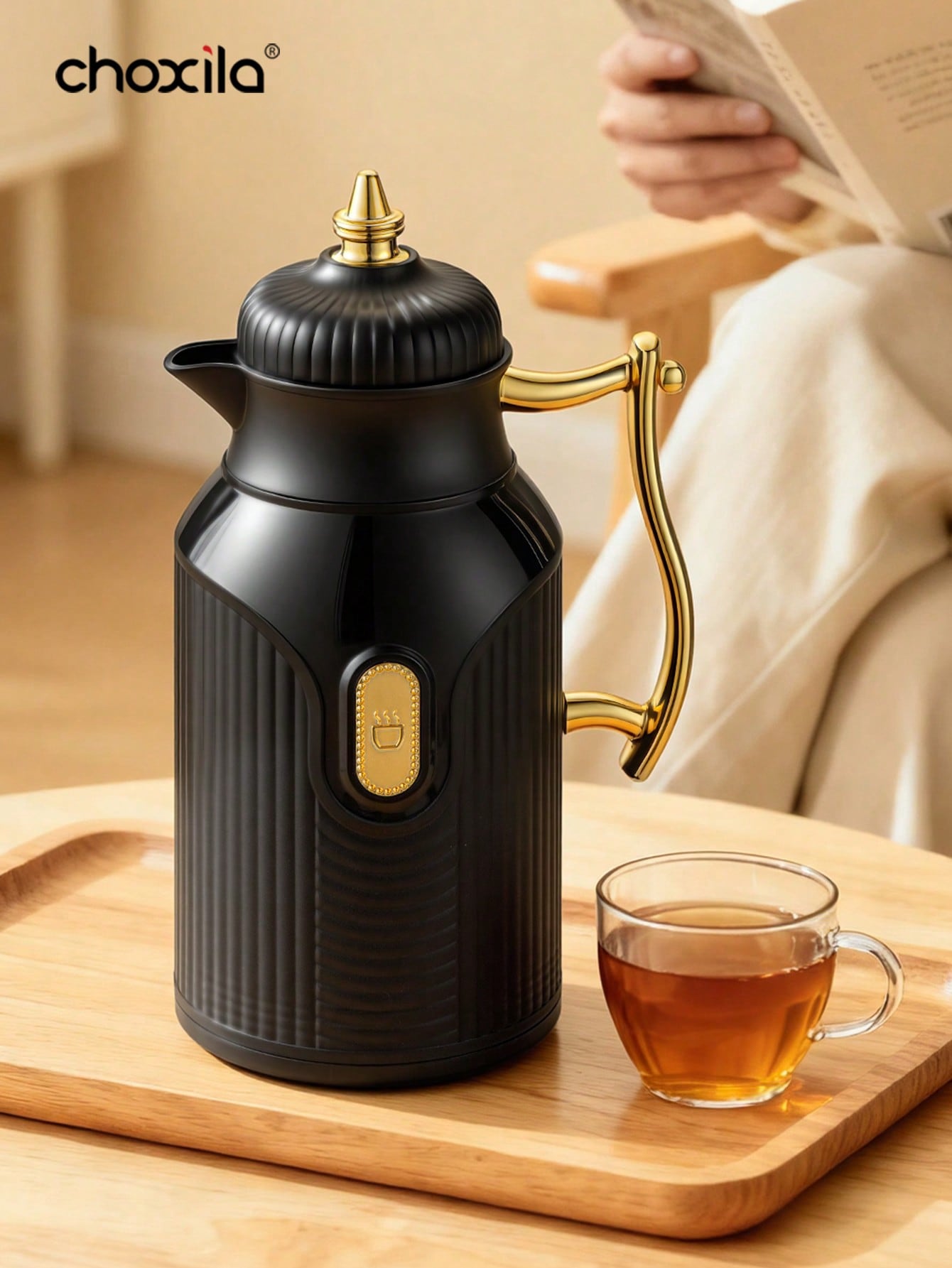 إبريق شاي كبير السعة معزول حرا - مراجعة Coffee Y Tea وسعره