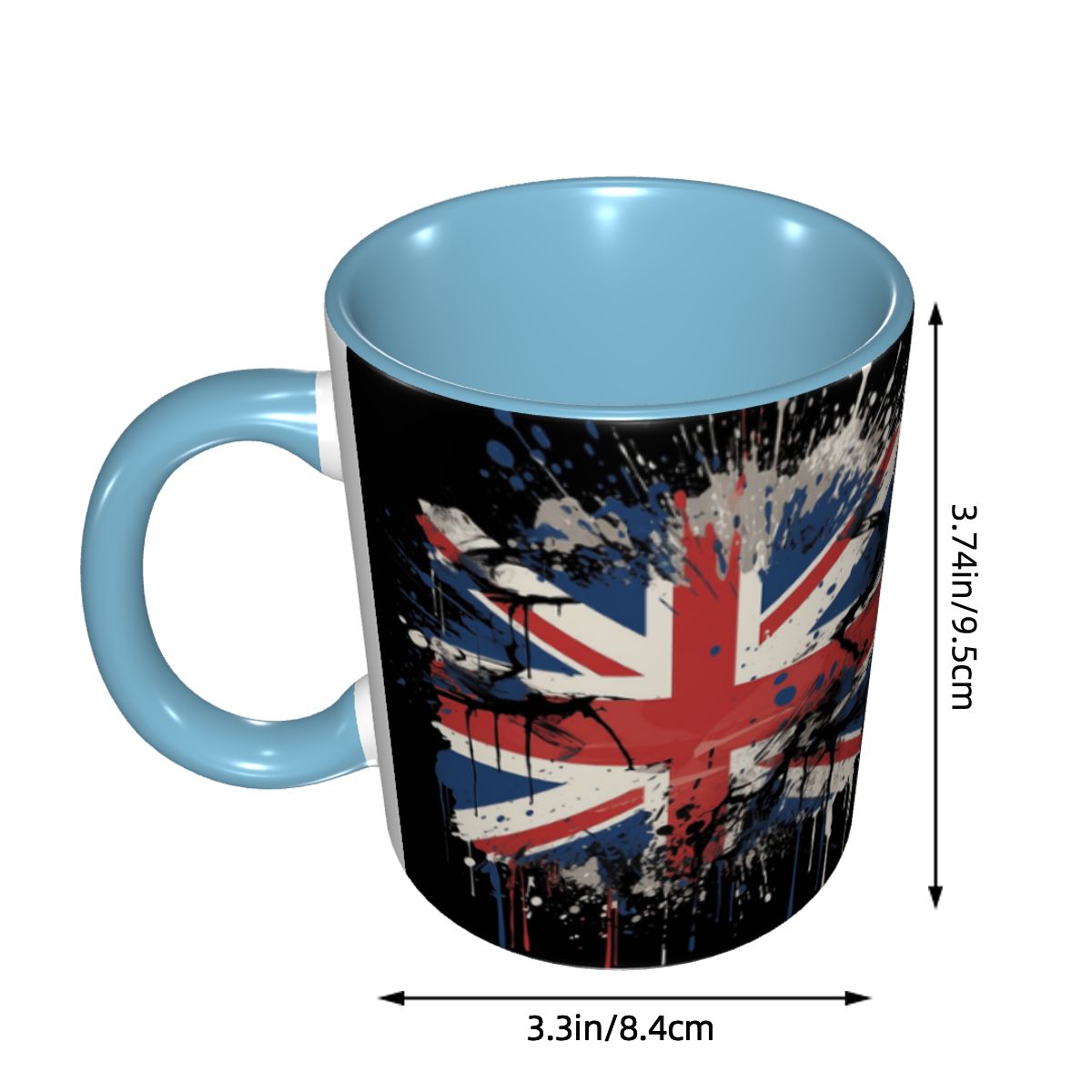 كوب سيراميك مضحك بتصميم علم ال - مراجعة Coffee Tea Uk وسعره