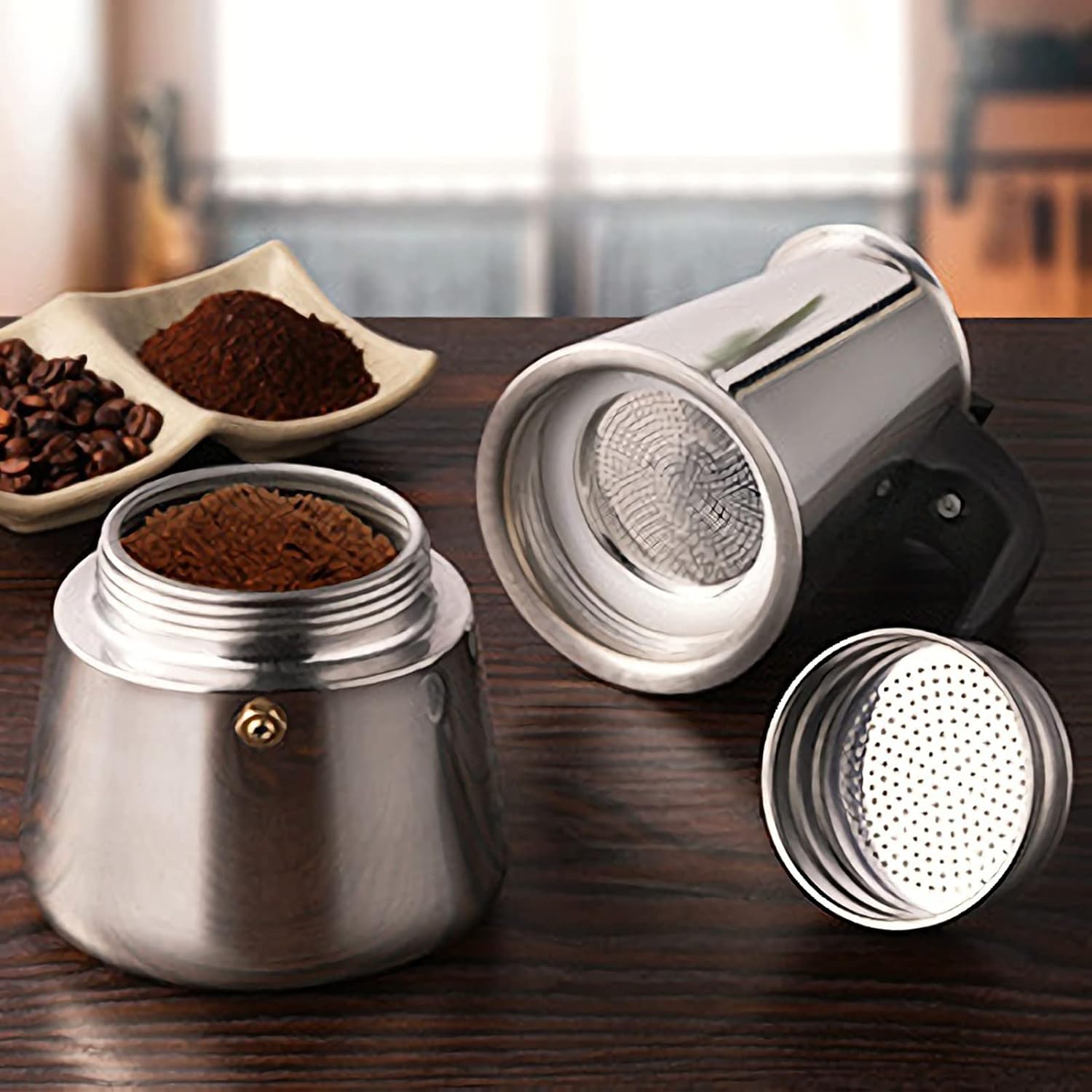 4/أكواب-ماكينة صنع قهوة موكا - مراجعة Coffee Tea Espresso وسعره