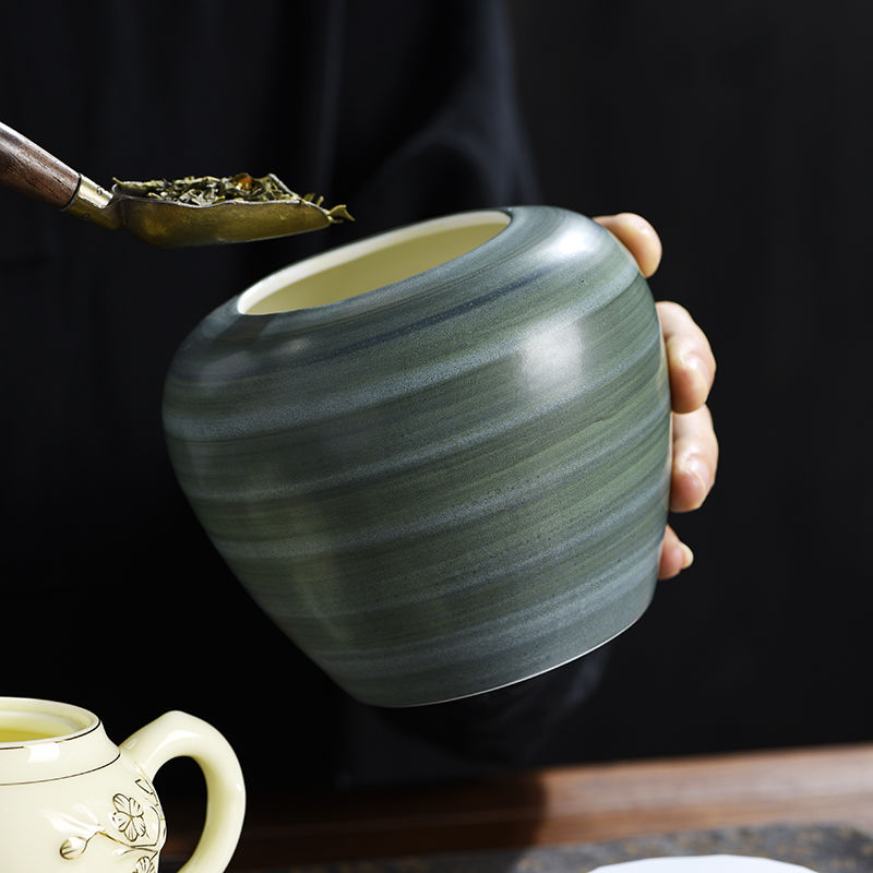 جرة أوراق الشاي السيراميك الرج - مراجعة Coffee Tea Bean Leaf وسعره